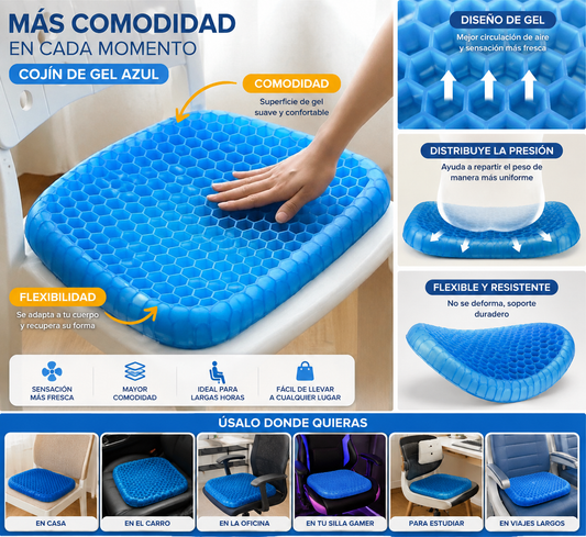 Cojín de Gel Premium ¡Siéntate Sin Dolor! 💙